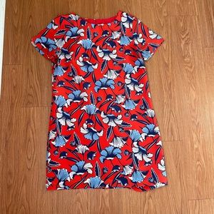 J. Crew orange floral dress